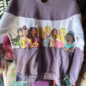 Her Universe Belle Mulan Aurora Cinderella Princess Group Pullover Sweater